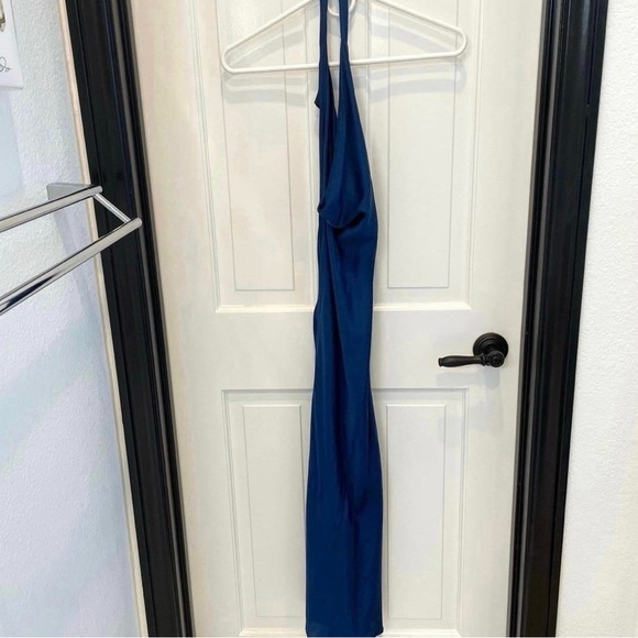 Young, Fabulous and Broke x Revolve blue midi slip dress size small - Picture 5 of 10